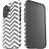 Silver Chevron iPhone 16 Plus Impact Case